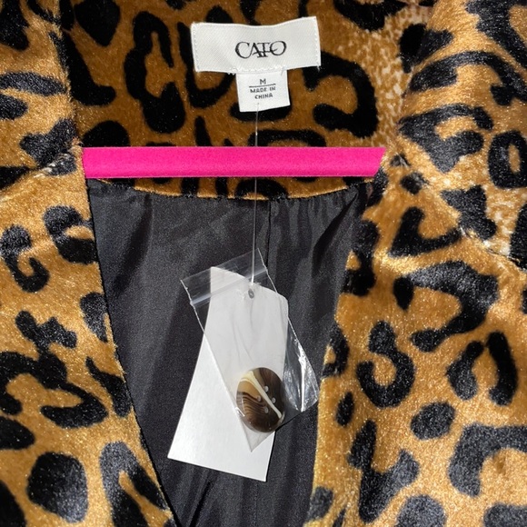 NWT Leopard print animal print jacket M Y2K Retro Core Austin Powers Funky Disco - Picture 5 of 11